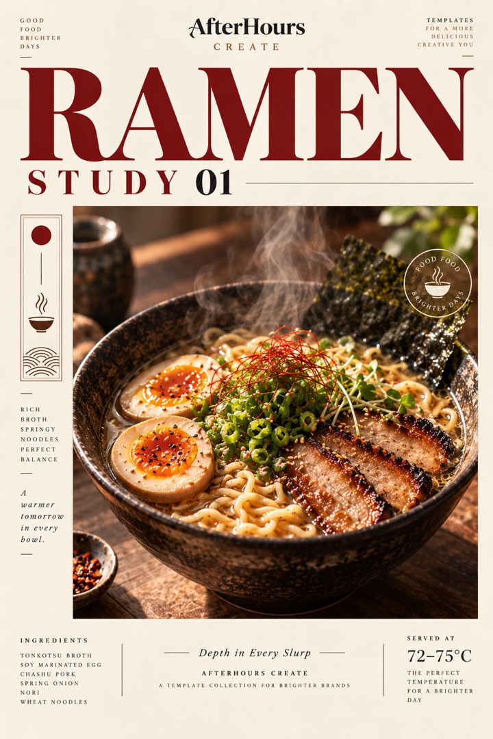 RAMEN STUDY template